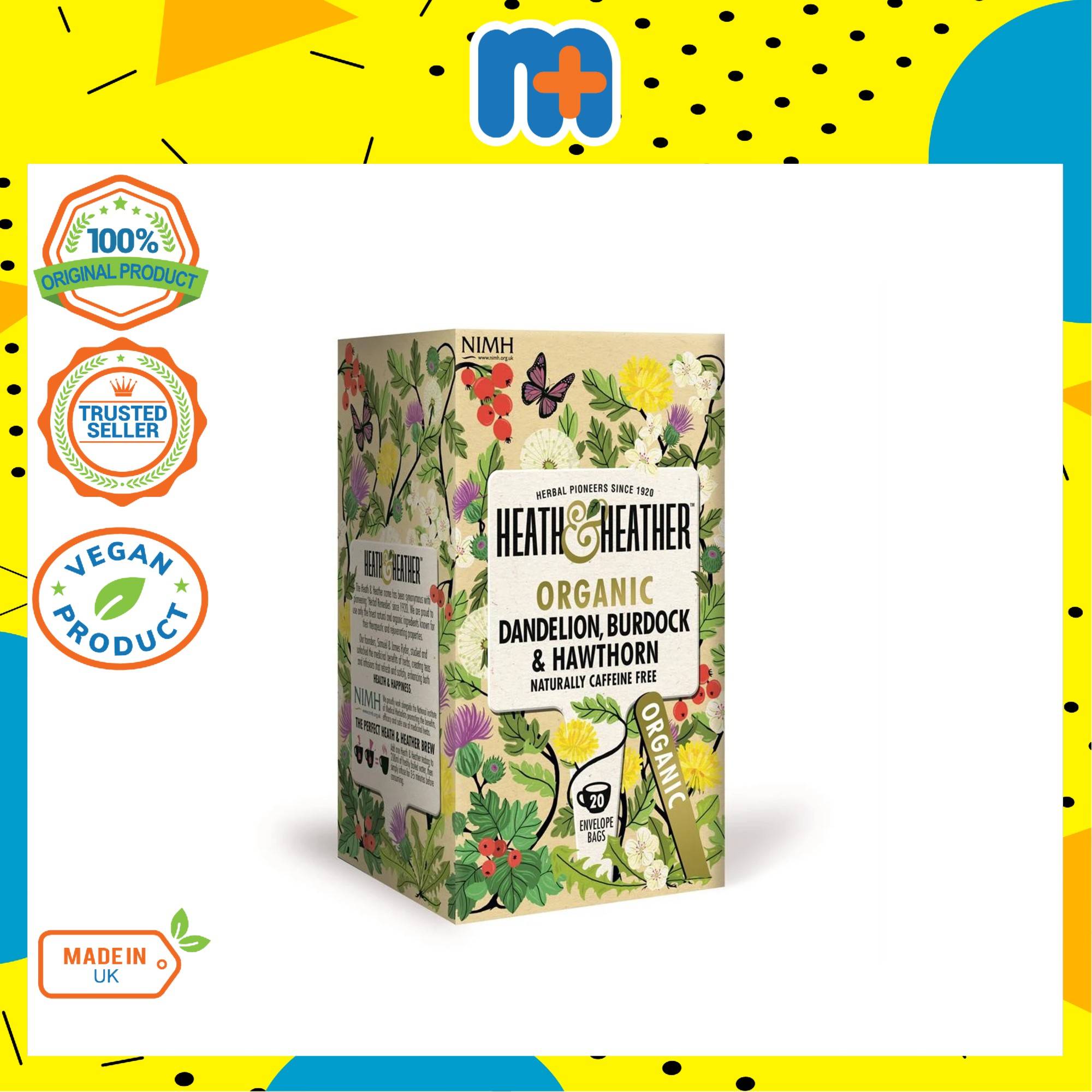 TIFOLIFE ORGANIC DANDELION, BURDOCK AND HAWTHORNE LEAVES TEA 40G